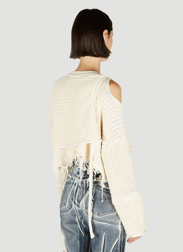 Wrap Knit Sweater Ottolinger Wrap Knit Sweater Cream ott0251009