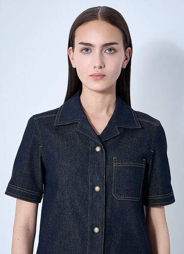 Moncler Denim Mini Dress Blue mon0260019