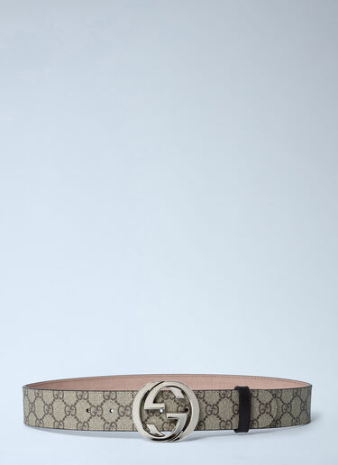 GG Supreme Monogram Buckle Belt Gucci GG Supreme Monogram Buckle Belt Beige guc0131030
