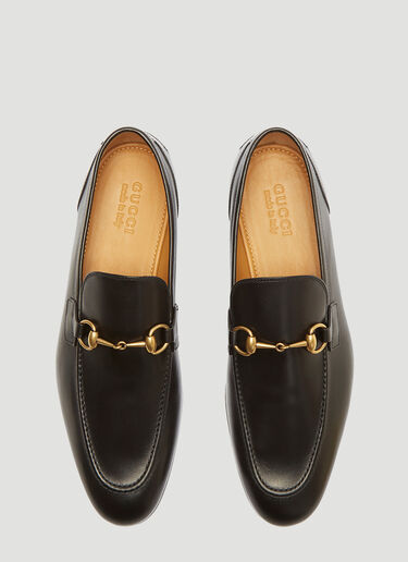 Gucci Jordaan Leather Loafers Black guc0132039