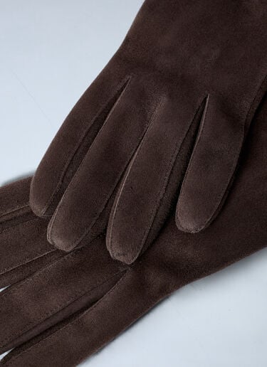 Suede Gloves Max Mara Suede Gloves Brown max0262069