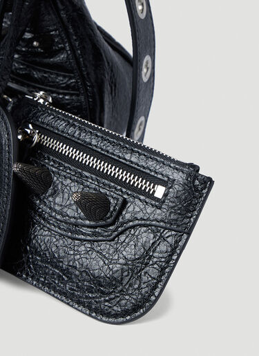 Balenciaga Stud Le Cagole XS Shoulder Bag Black bal0252100