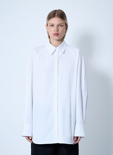 TOTEME Raw Raglan Shirt White tot0261065