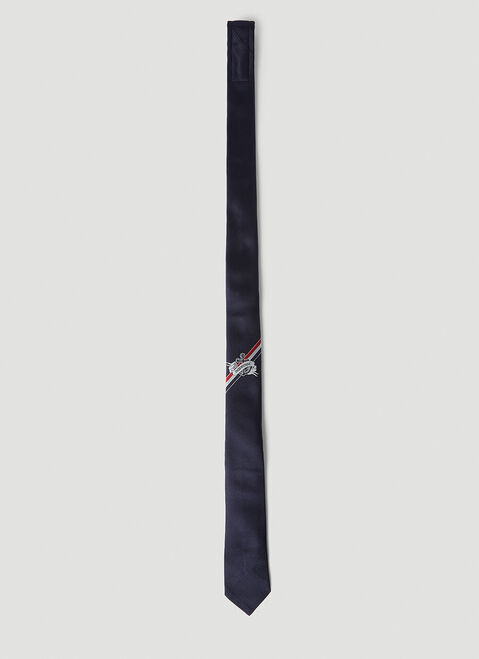 Thom Browne Jacquard Tie Navy thb0152023