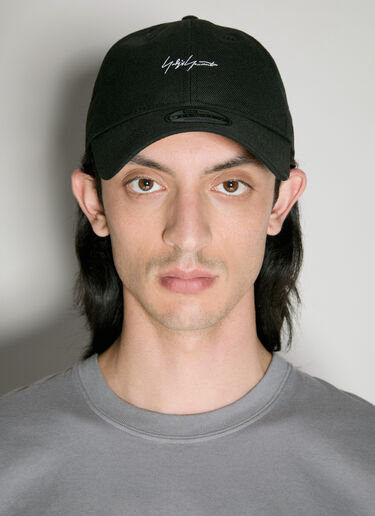 Yohji Yamamoto Logo Embroidery Baseball Cap Black yoy0154018