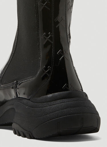 GmbH Monogram Chelsea Boots Black gmb0146017