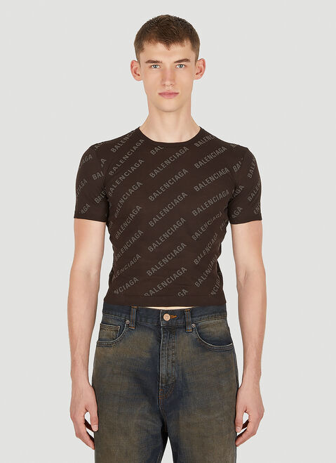 Dion Lee Logo Motif Cropped Top Black dle0349002