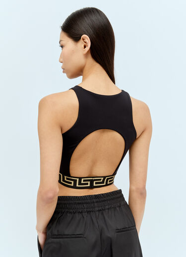 Versace 그레카 스포츠 브라 블랙 vrs0253019