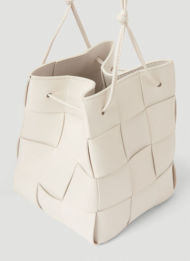 Bottega Veneta Small Cassette Bucket Bag Cream bov0253041