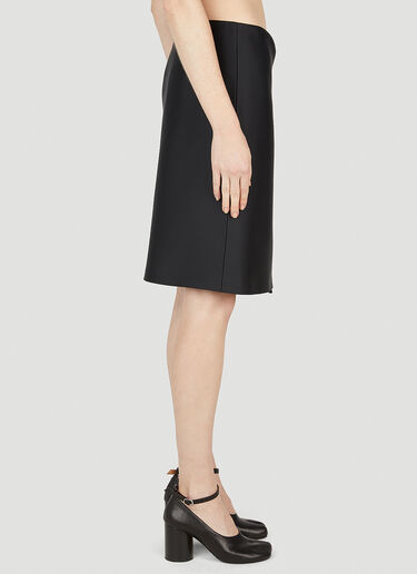 Miu Miu Low Waist Logo Skirt Black miu0252011