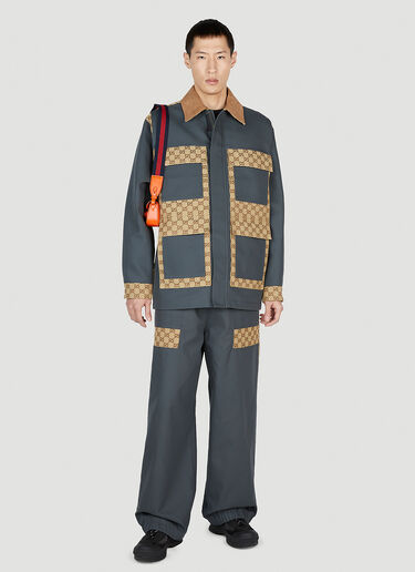 Gucci GG 嵌片长裤 藏蓝色 guc0152295