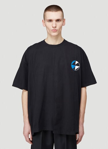 Reconstructed Split Logo T-Shirt The Salvages Reconstructed Split Logo T-Shirt Black slv0144003