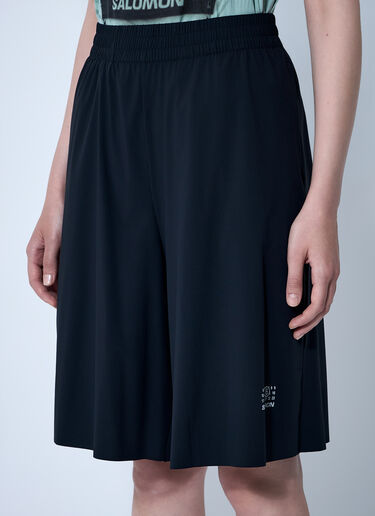MM6 Maison Margiela x Salomon 徽标图案短裤  黑色 mms0261008