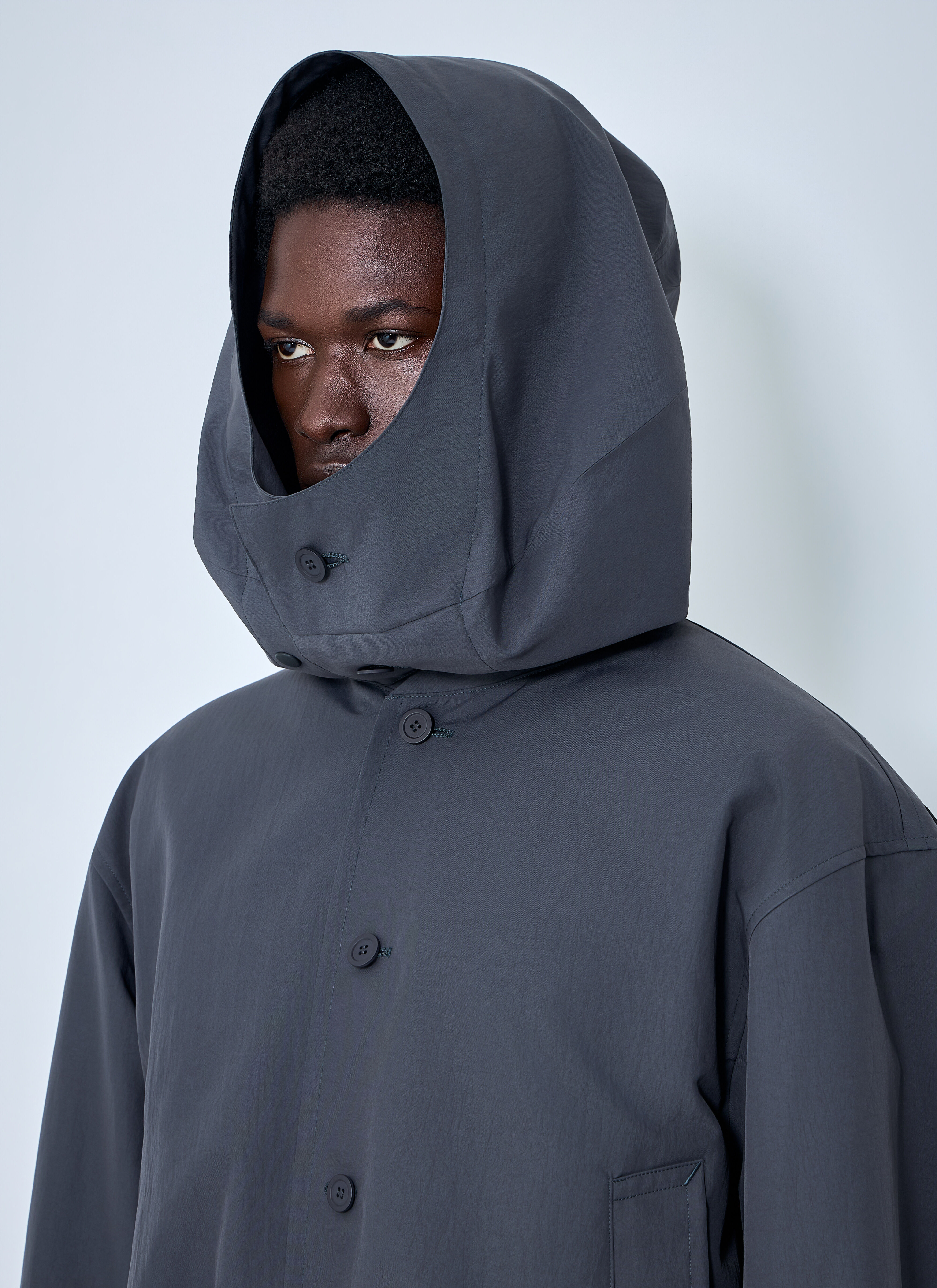 Homme Plissé Issey Miyake Men's' Structured Oversized Jacket in