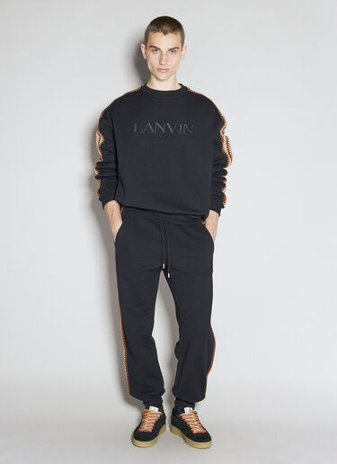 Lanvin サイドカーブトラックパンツ  ブラック lnv0154006