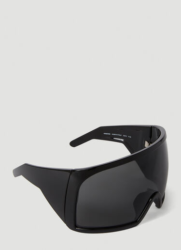 Rick Owens Kriester Mask Sunglasses Black ris0354003