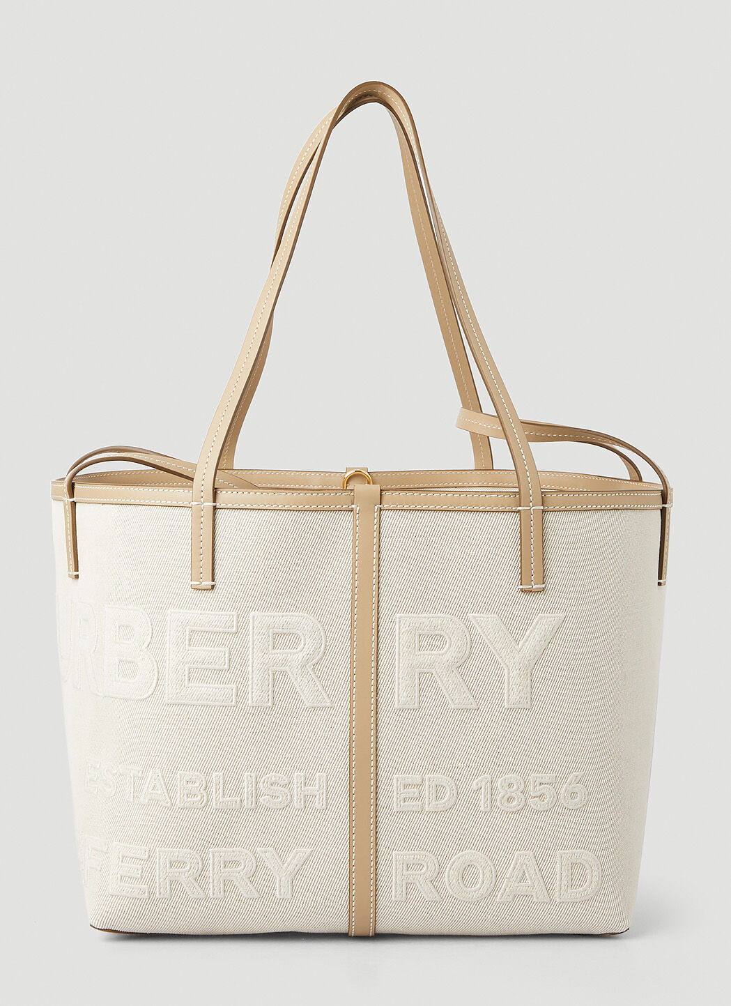 Burberry Women s Horseferry Beach Mini Tote Bag in Cream LN CC