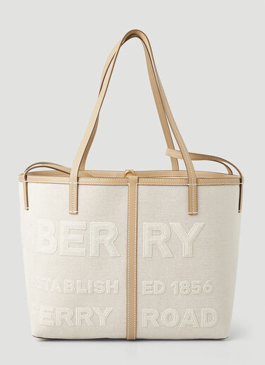 Burberry Horseferry Beach Mini Tote Bag   Cream bur0247073
