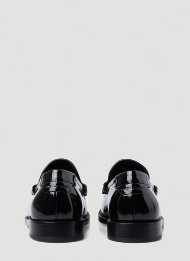 Saint Laurent Le Penny Strap Loafers Black sla0249084