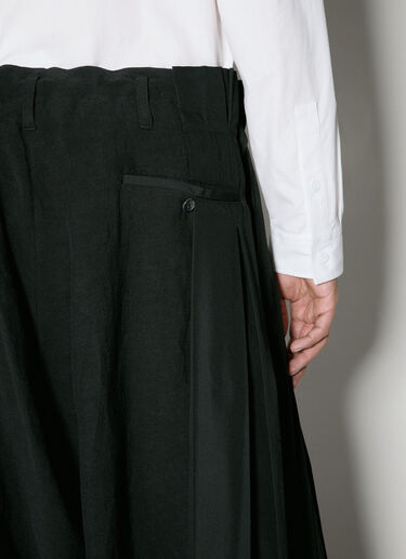 Yohji Yamamoto Sarouel Pleat Pants Black yoy0156007