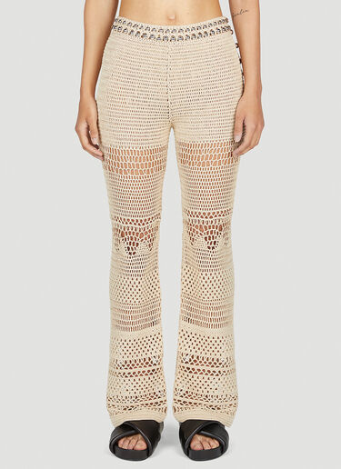 Rabanne Crochet Pants Beige pac0254009