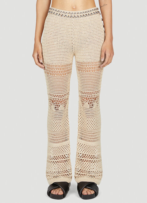Paco Rabanne Crochet Pants Pink pac0253047