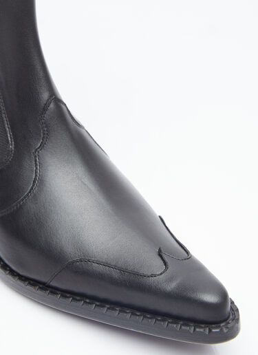 Leather Western Boots BY FAR Leather Western Boots Black byf0253021