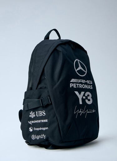 Y-3 MERCEDES Embroidered Logo Backpack Black yyy0364072