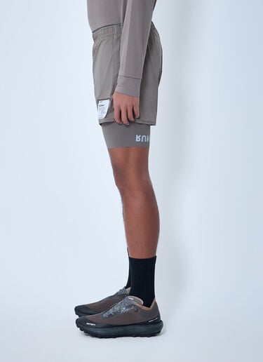 Satisfy Layered Performance Shorts Brown sat0162006