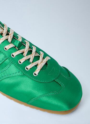 Dries Van Noten 缎面低帮运动鞋 绿色 dvn0263032