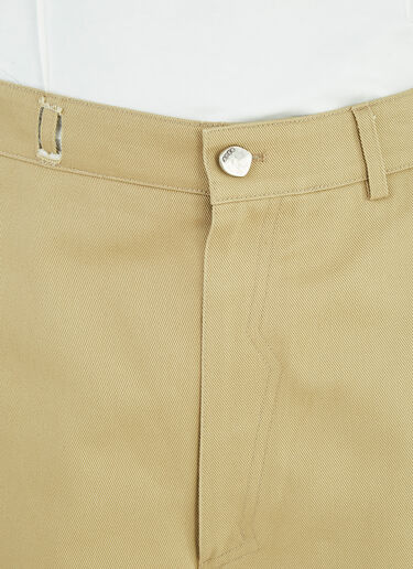Ader Error Raw-Edge Pants Brown adr0344002