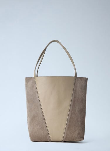 Chloé Spin Suede Tote Bag Beige chl0263096