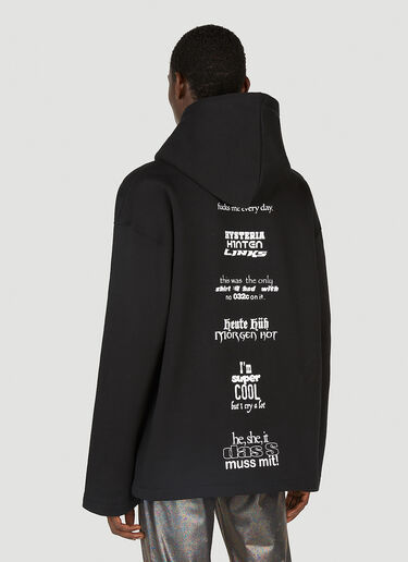 032C Content Hooded Sweatshirt Black cee0152008