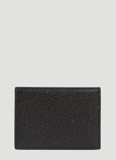 Thom Browne Pebbled Leather Cardholder Black thb0125042