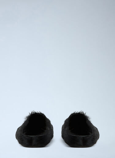 LN-CC® - Marni: Fussbett Long Haired Mules - Black Marni Fussbett Long Haired Mules Black mni0147018