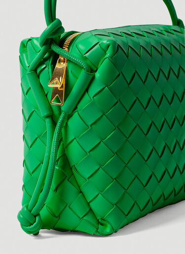 Bottega Veneta Loop Intrecciato Small Shoulder Bag Green bov0249019