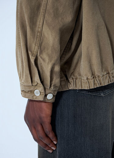 LN-CC® - ssstein: Sulfur Dyed Oxford Vintage Jacket - Khaki ssstein Sulfur Dyed Oxford Vintage Jacket Khaki sss0164001