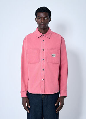 Stüssy ヘビーウォッシュキャンバスシャツ  ブルー sts0160003