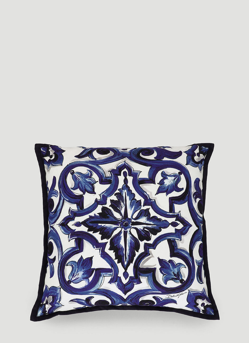 Dolce & Gabbana Casa Canvas Cushion small Blue wps0691218