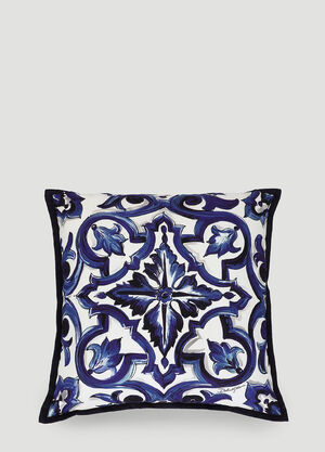 Dolce & Gabbana Casa Canvas Cushion small Blue wps0691218