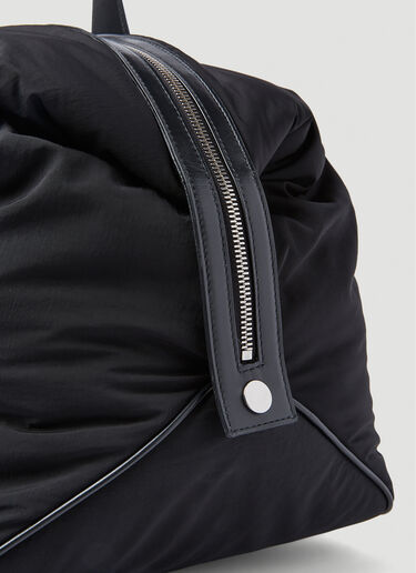Bottega Veneta 가죽 트리밍 더플 백 블랙 bov0155043