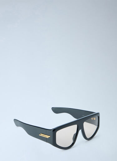LN-CC® - Bottega Veneta: Classic Geometric Frame Sunglasses - Black Bottega Veneta Classic Geometric Frame Sunglasses Black bov0265011