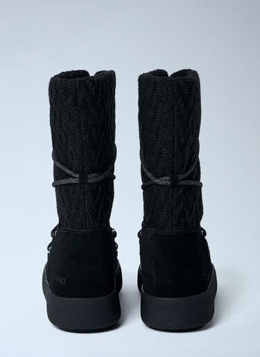 Ltrack Low Knit Boots Moon Boot x GUEST IN RESIDENCE Ltrack Low Knit Boots Black mbg0364009