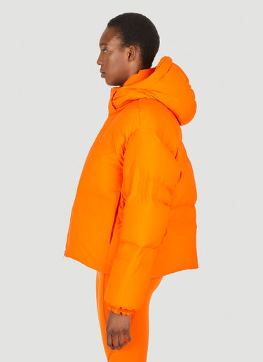 Y-3 フード付きパフジャケット オレンジ yyy0249034