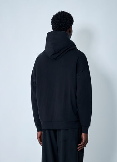 Y-3 Logo Motif Hooded Sweatshirt Black yyy0162022