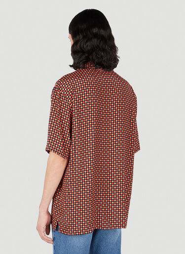 Houndstooth Bowling Shirt Gucci Houndstooth Bowling Shirt Red guc0152073