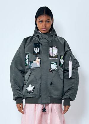 Cecilie Bahnsen x Alpha Industries N-2B Bomber Jacket Green cai0264003