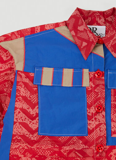 DRx FARMAxY FOR LN-CC x adidas Upcycled Multi Panel Shirt Red drx0345055