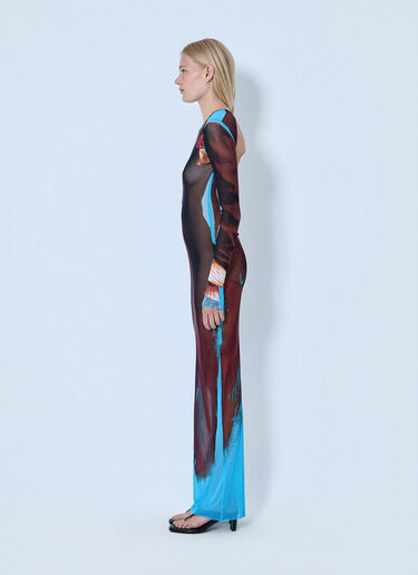 Jean Paul Gaultier Re-Edition La Robe Tennis Costume Long Dress Brown jpg0264009