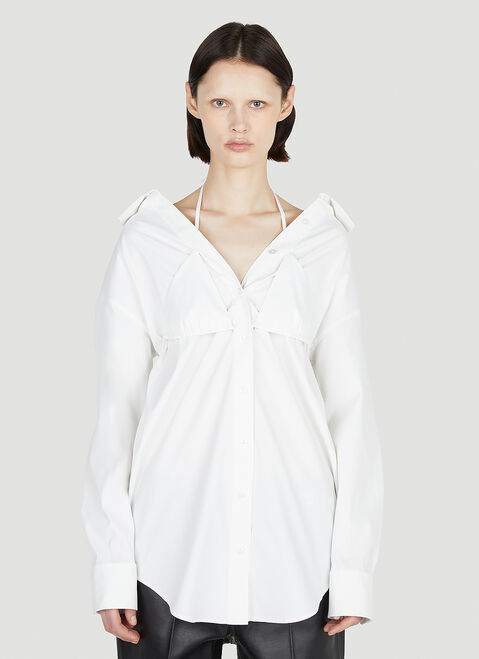 DRx x STEFAN MEIER x LN-CC Layered Bikini Shirt White drs0350003